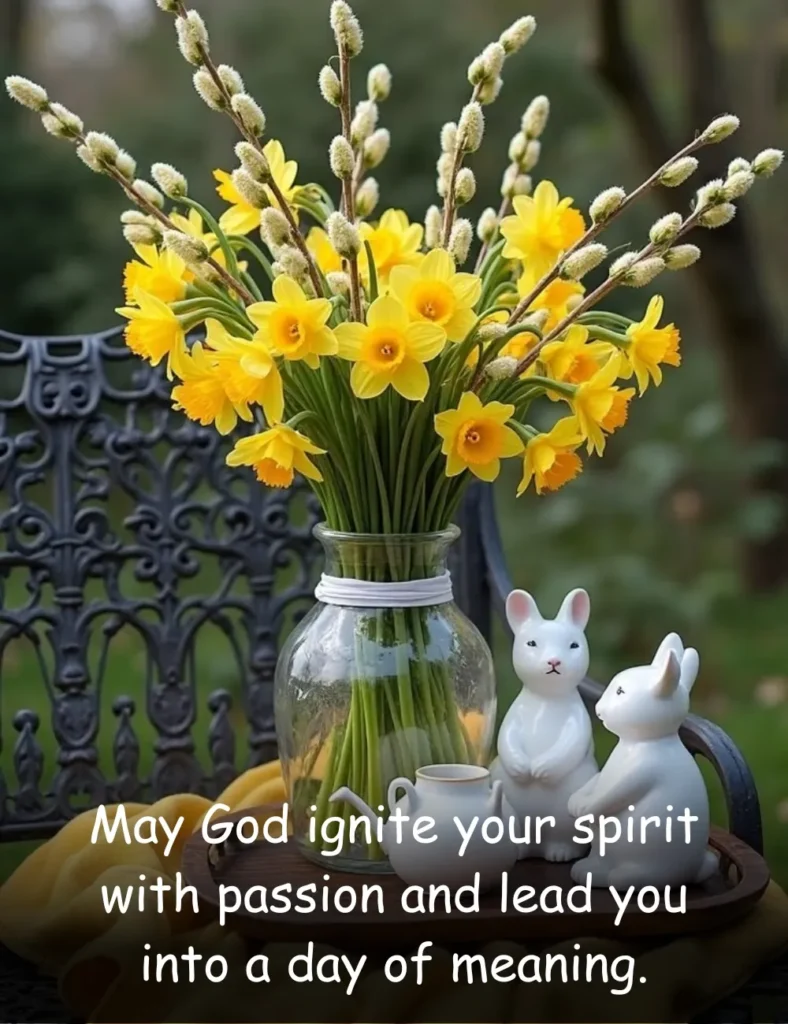 May God ignite your spirit with passion and lead you into a day of meaning.