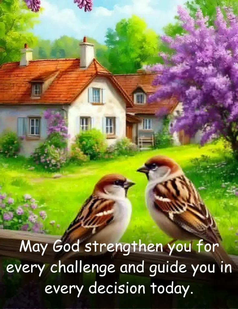 May God strengthen you for every challenge and guide you in every decision today.