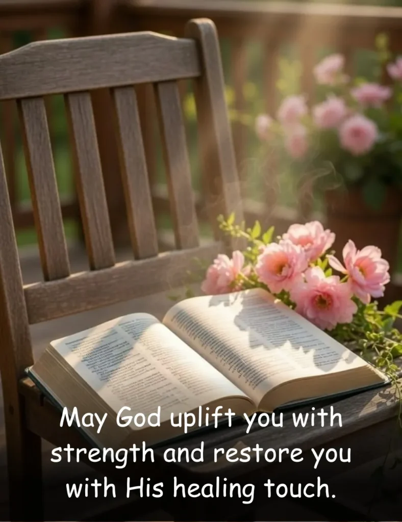 May God uplift you with strength and restore you with His healing touch.