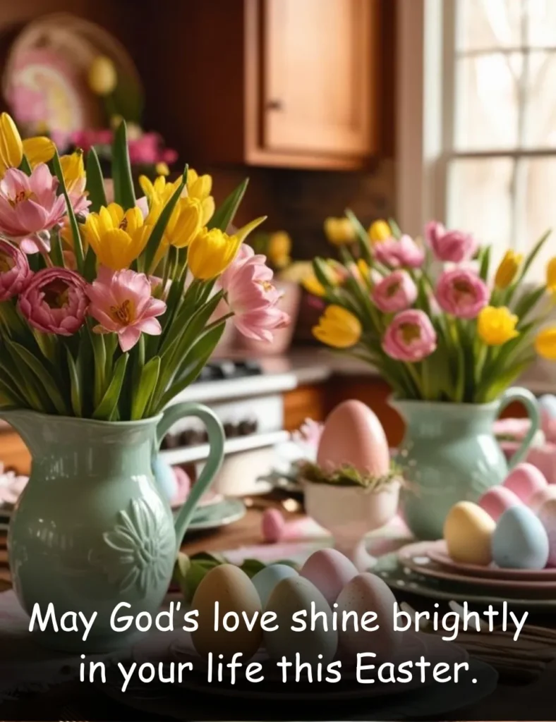 May God’s love shine brightly in your life this Easter.