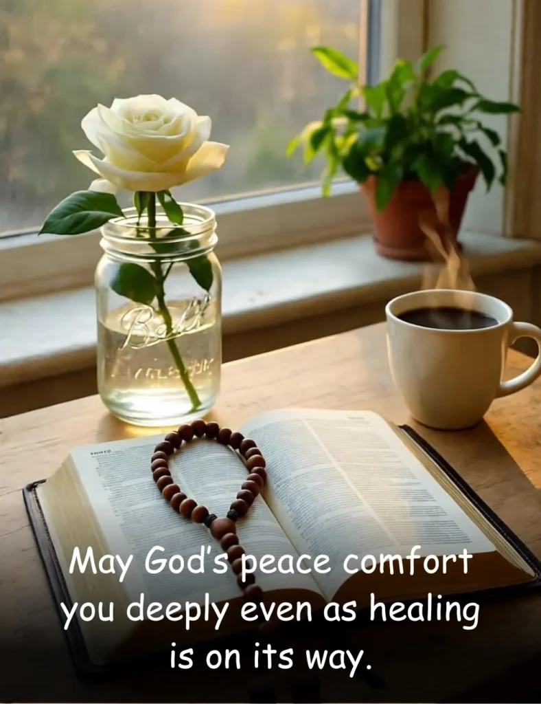May God’s peace comfort you deeply even as healing is on its way.