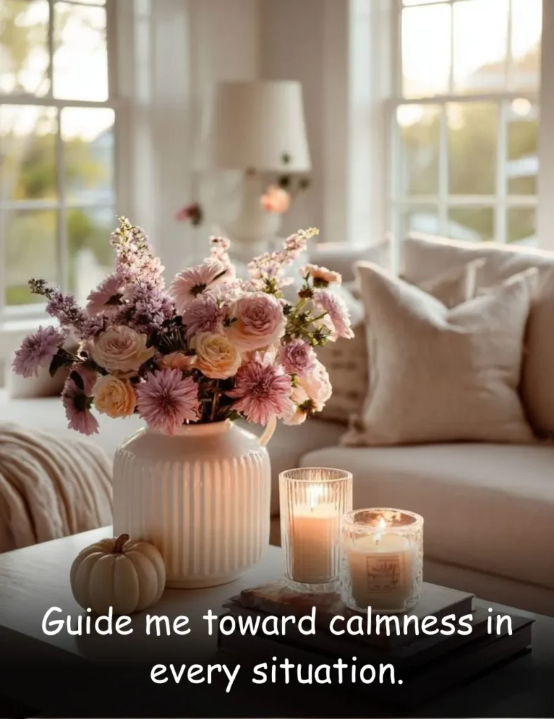 Guide me toward calmness in every situation.
