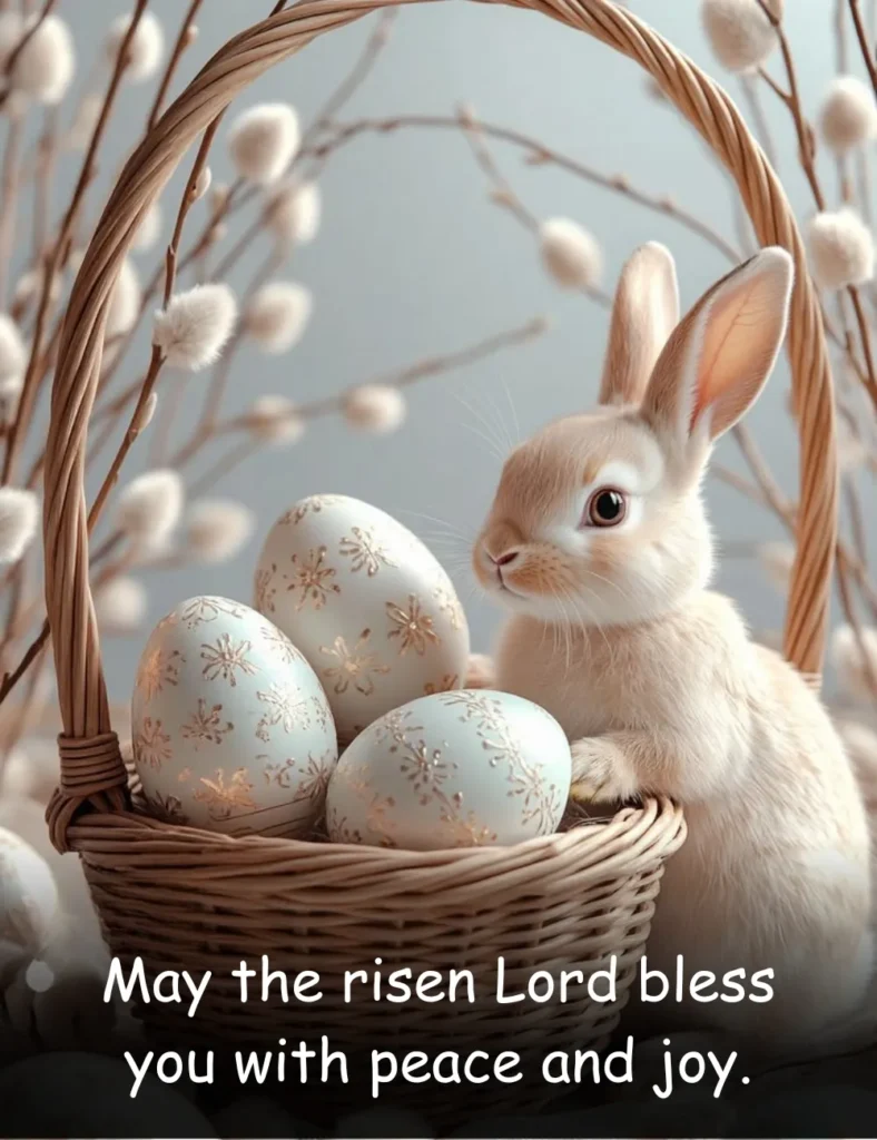 May the risen Lord bless you with peace and joy.