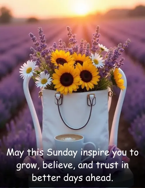 May this Sunday inspire you to grow, believe, and trust in better days ahead.