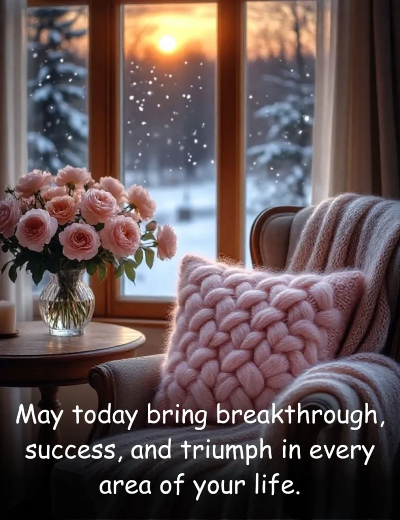 May today bring breakthrough, success, and triumph in every area of your life.
