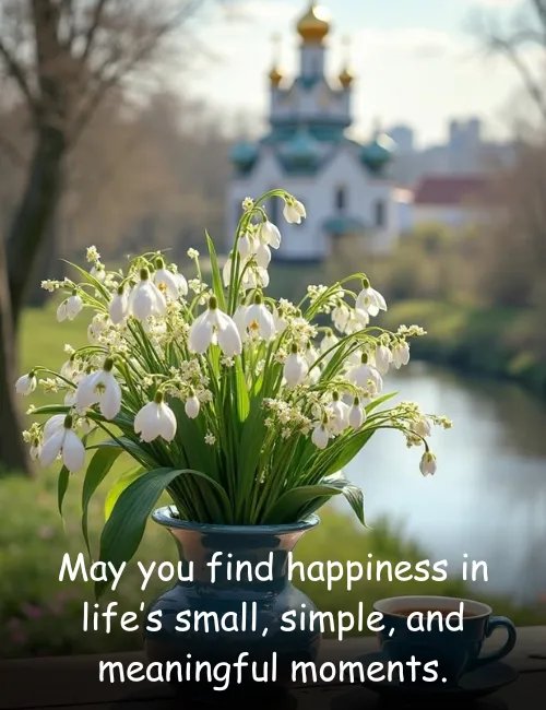 May you find happiness in life’s small, simple, and meaningful moments.