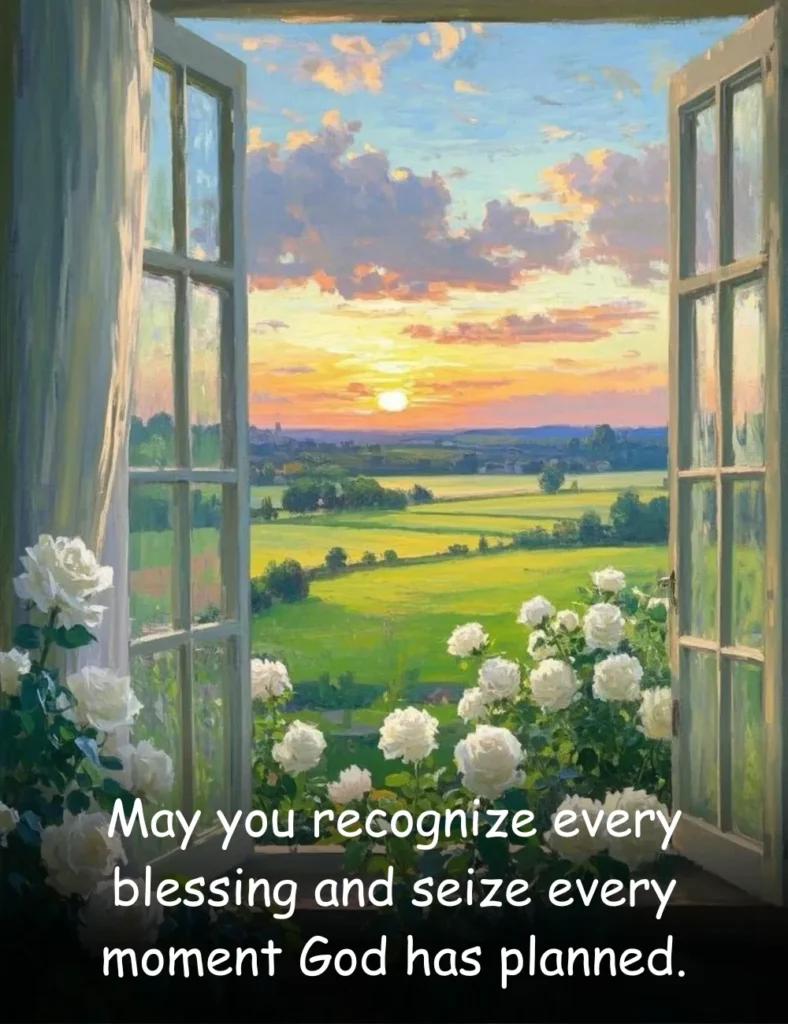 May you recognize every blessing and seize every moment God has planned.