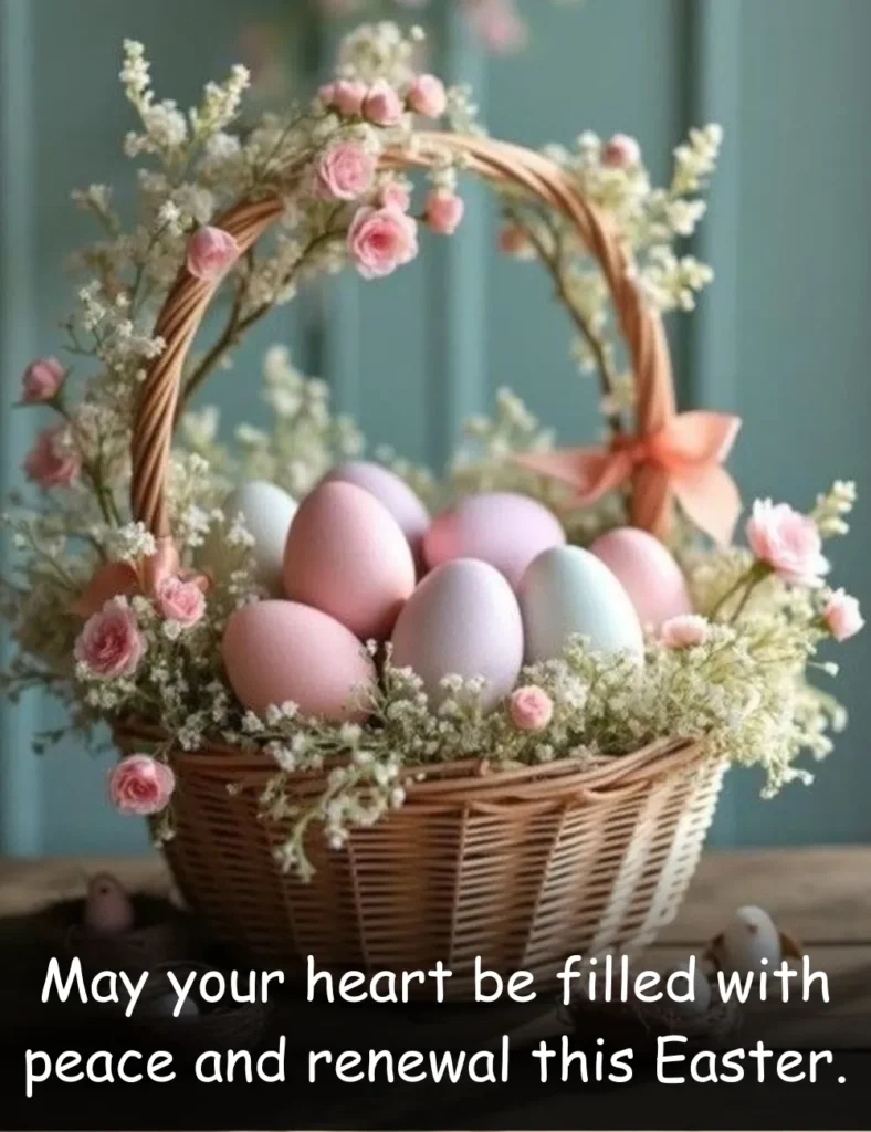 May your heart be filled with peace and renewal this Easter.