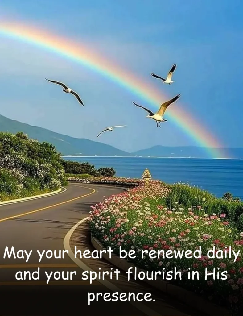 May your heart be renewed daily and your spirit flourish in His presence.