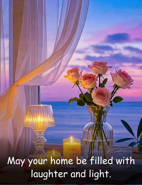 May your home be filled with laughter and light