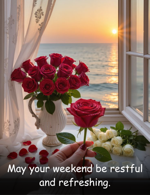 May your weekend be restful and refreshing