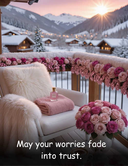 May your worries fade into trust