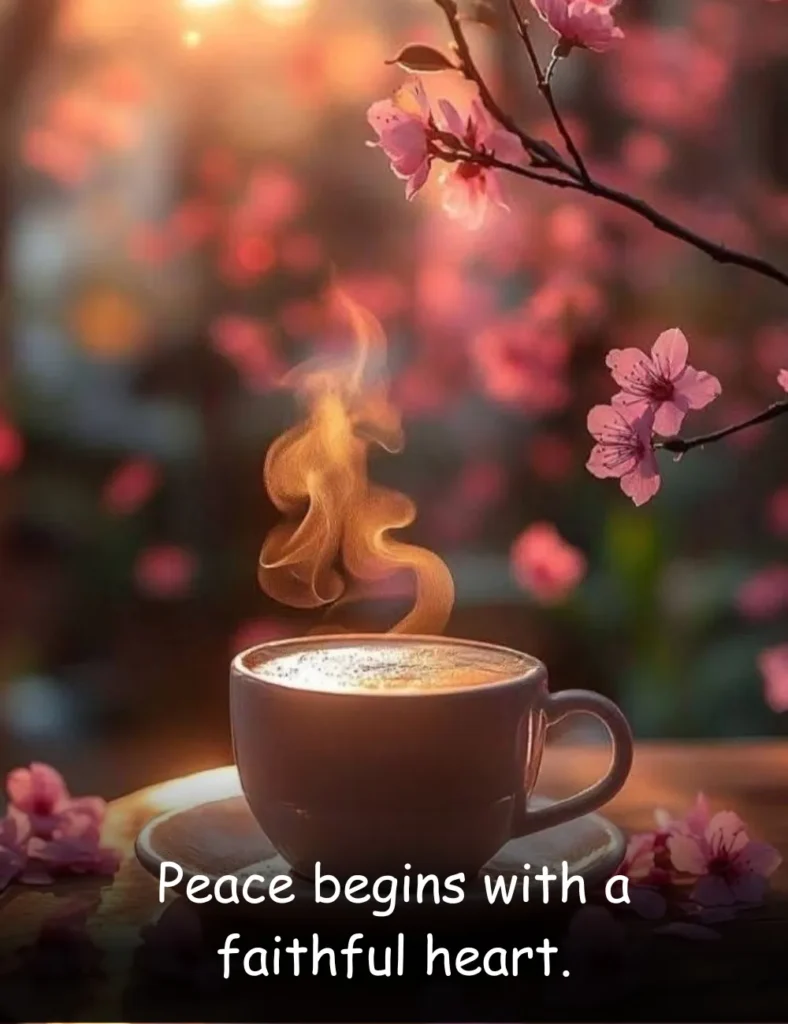 Peace begins with a faithful heart.