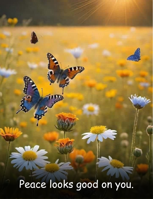 Peace looks good on you