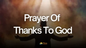 Prayer Of Thanks To God