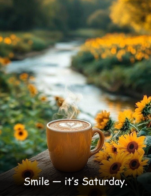 Smile — it’s Saturday