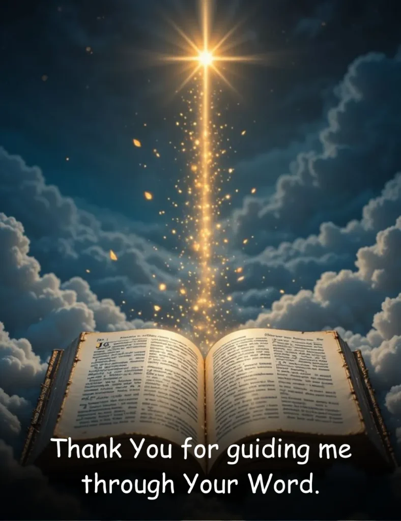 Thank You for guiding me through Your Word.