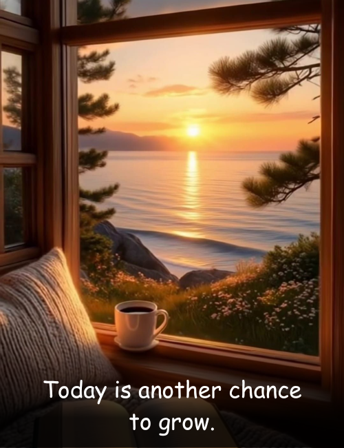 Today is another chance to grow