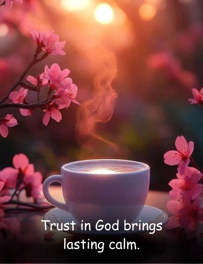 Trust in God brings lasting calm.