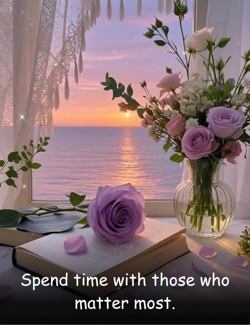 pend time with those who matter most