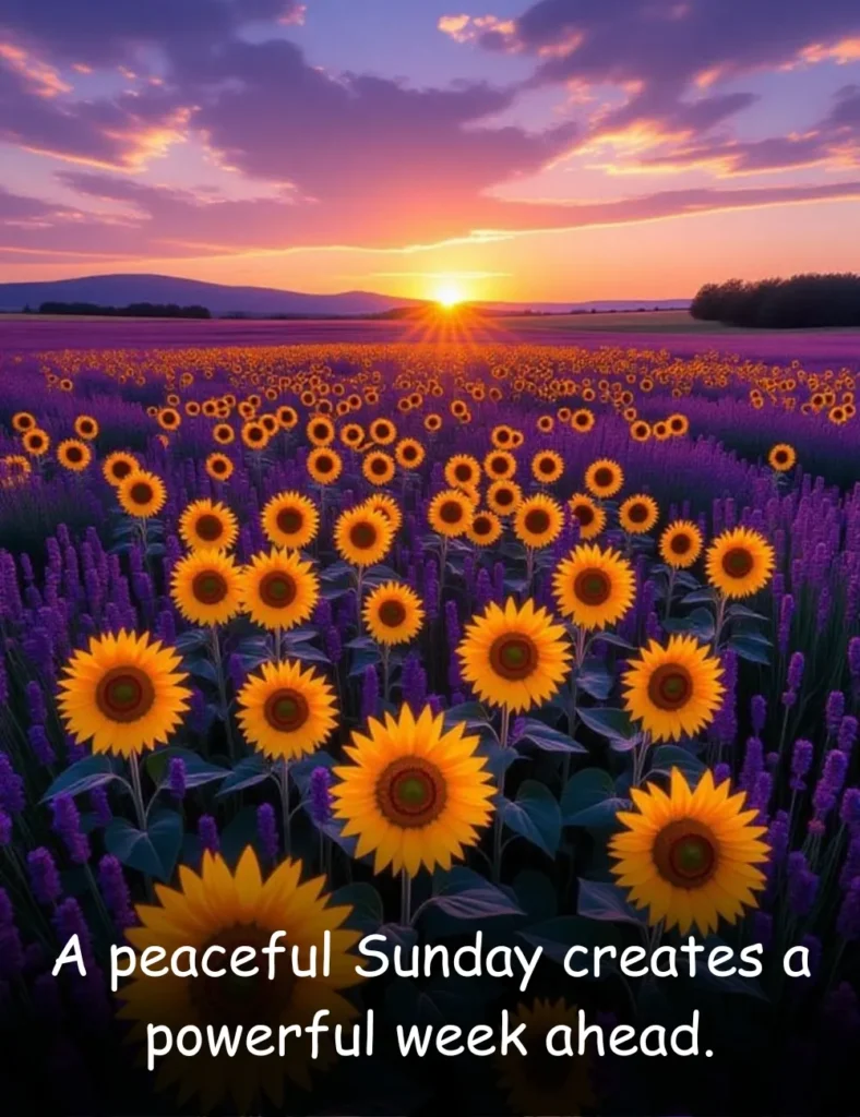 A peaceful Sunday creates a powerful week ahead.