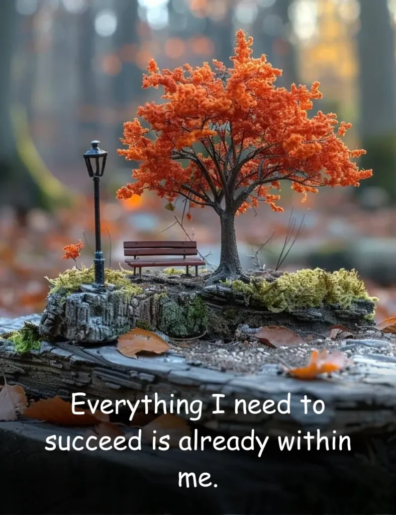 Everything I need to succeed is already within me.