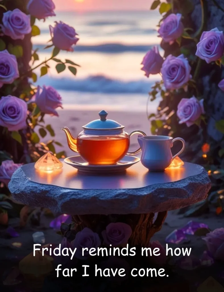 Friday reminds me how far I have come.