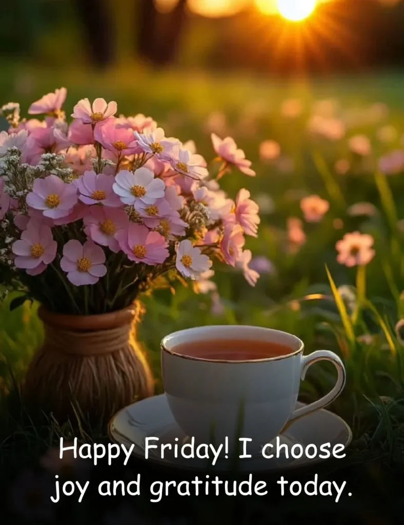 Happy Friday! I choose joy and gratitude today.
