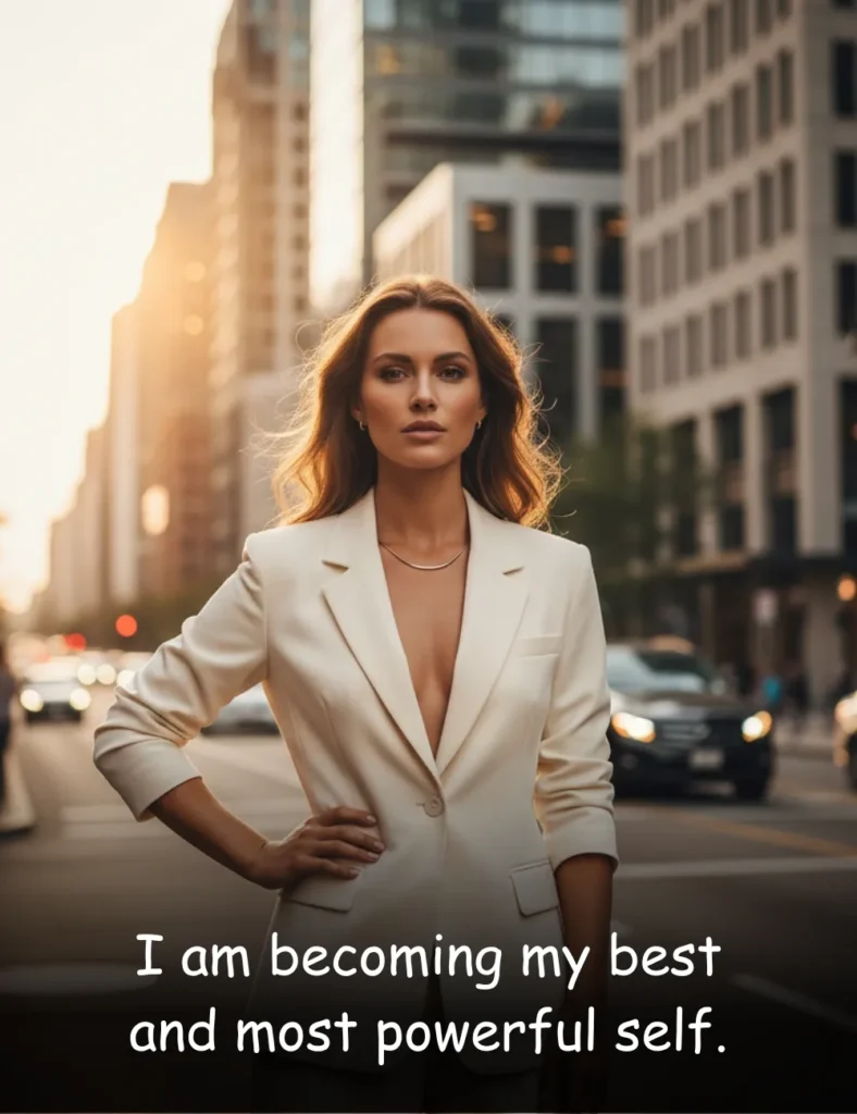 I am becoming my best and most powerful self.
