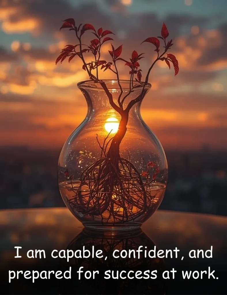 I am capable, confident, and prepared for success at work.
