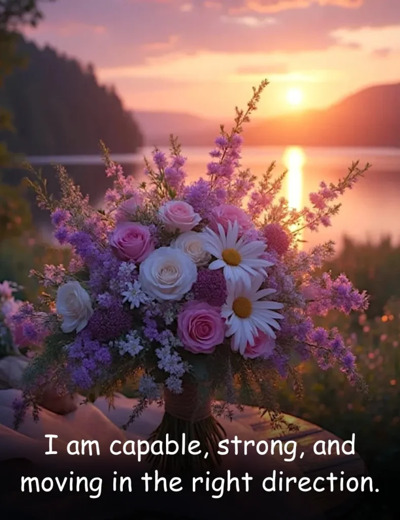 I am capable, strong, and moving in the right direction.