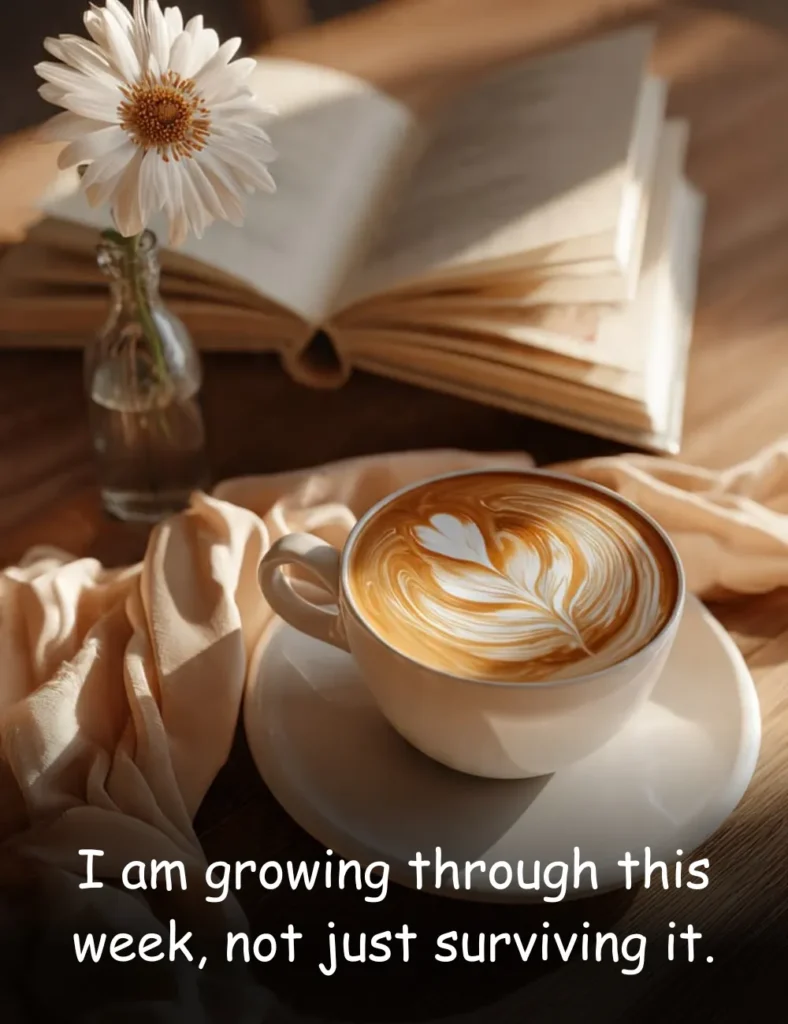 I am growing through this week, not just surviving it.