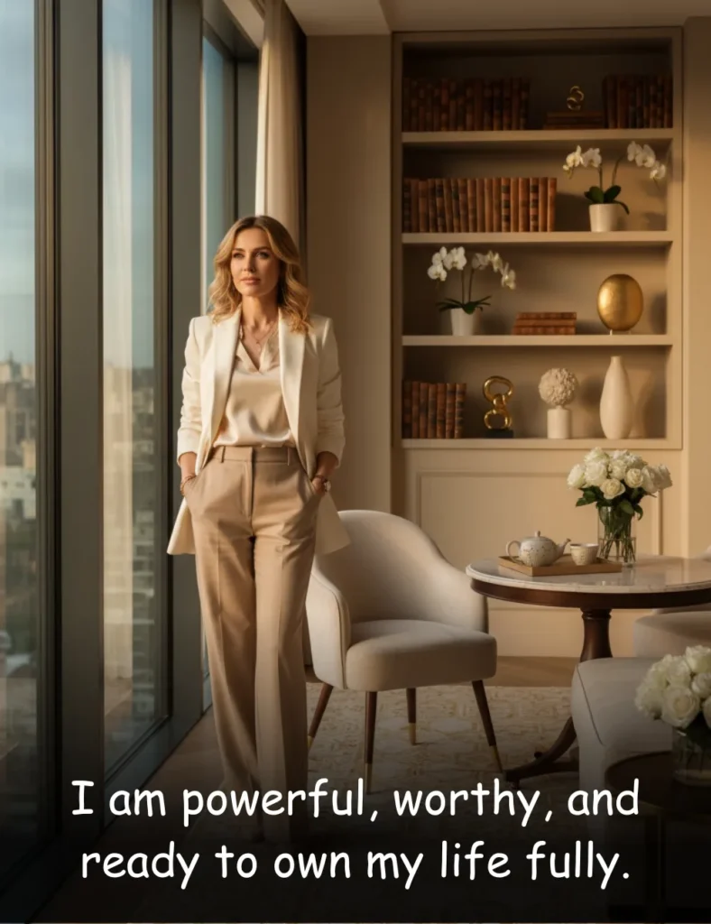 I am powerful, worthy, and ready to own my life fully.