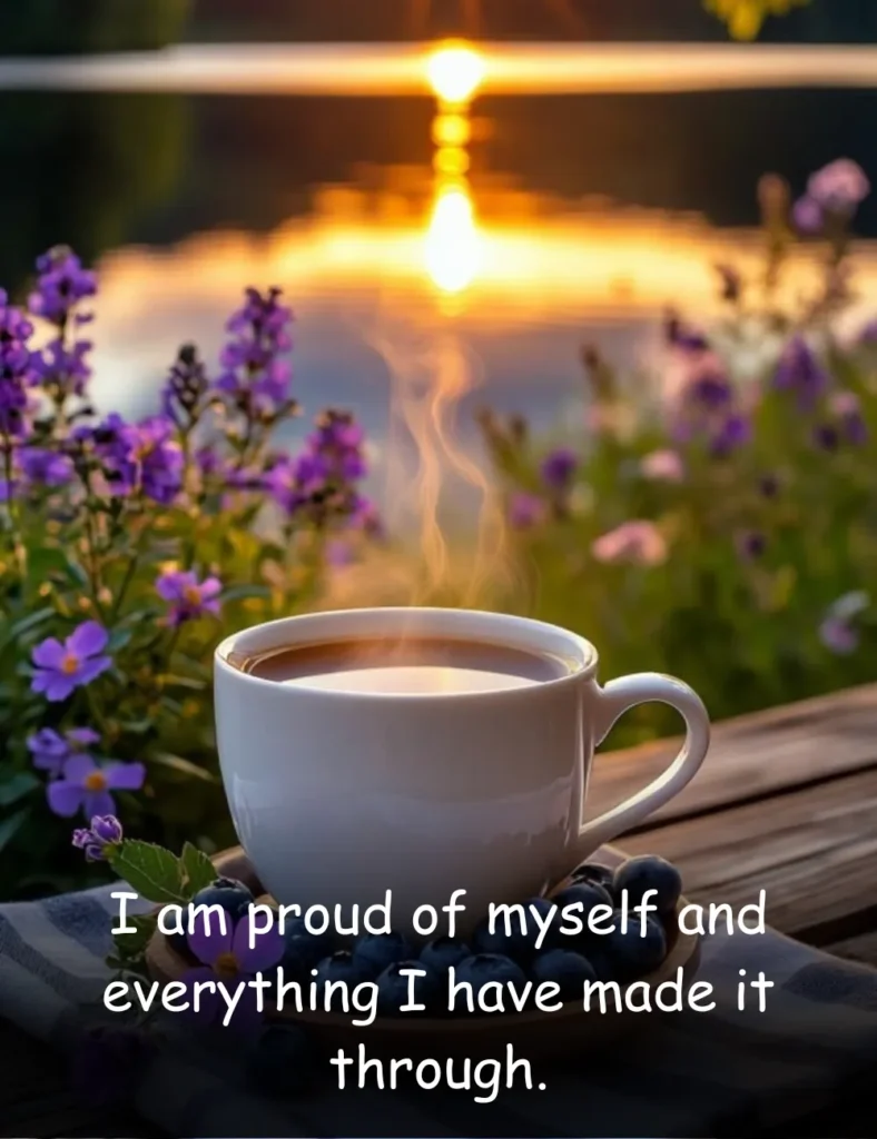 I am proud of myself and everything I have made it through.