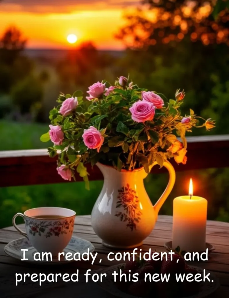 I am ready, confident, and prepared for this new week.
