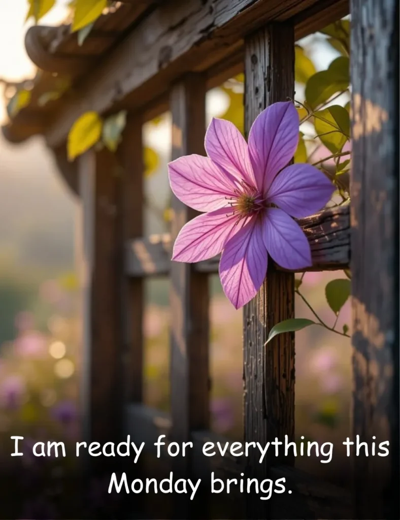 I am ready for everything this Monday brings.