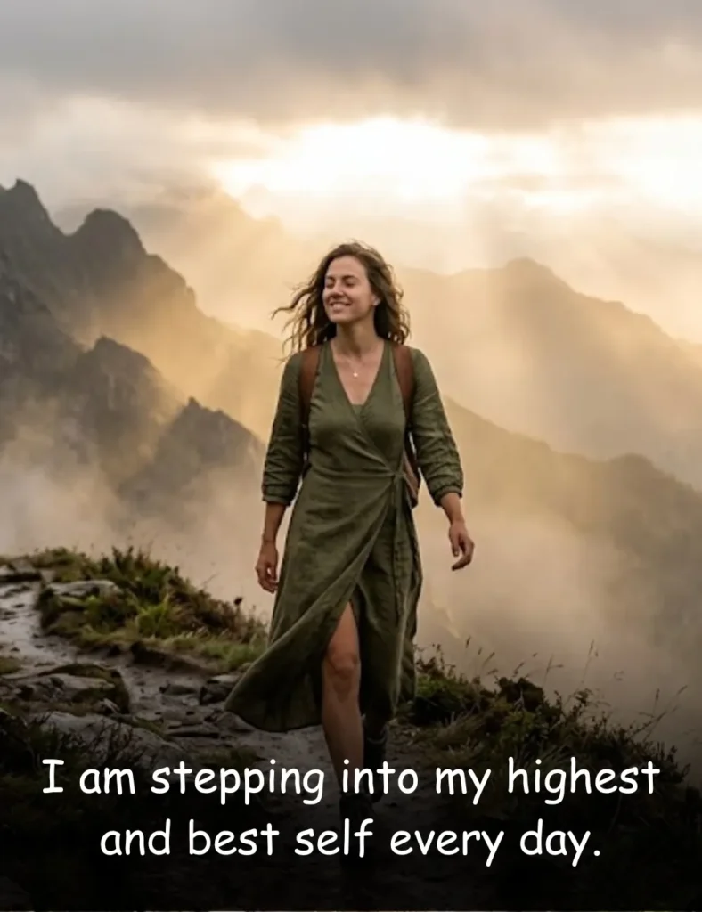 I am stepping into my highest and best self every day.
