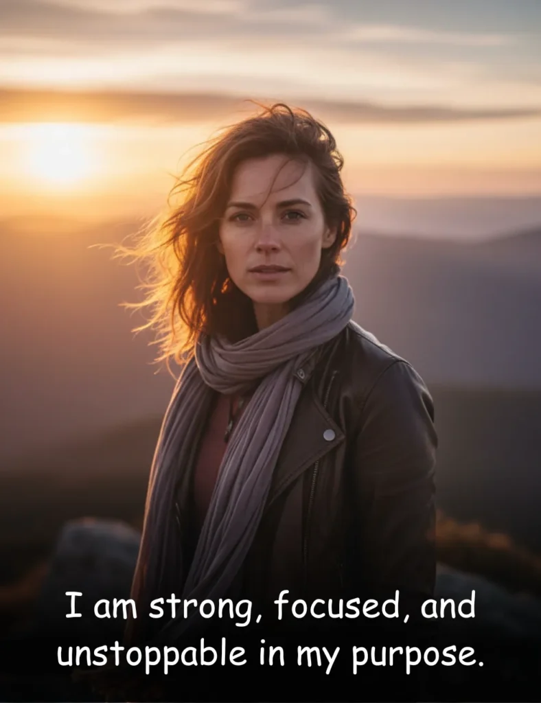 I am strong, focused, and unstoppable in my purpose.
