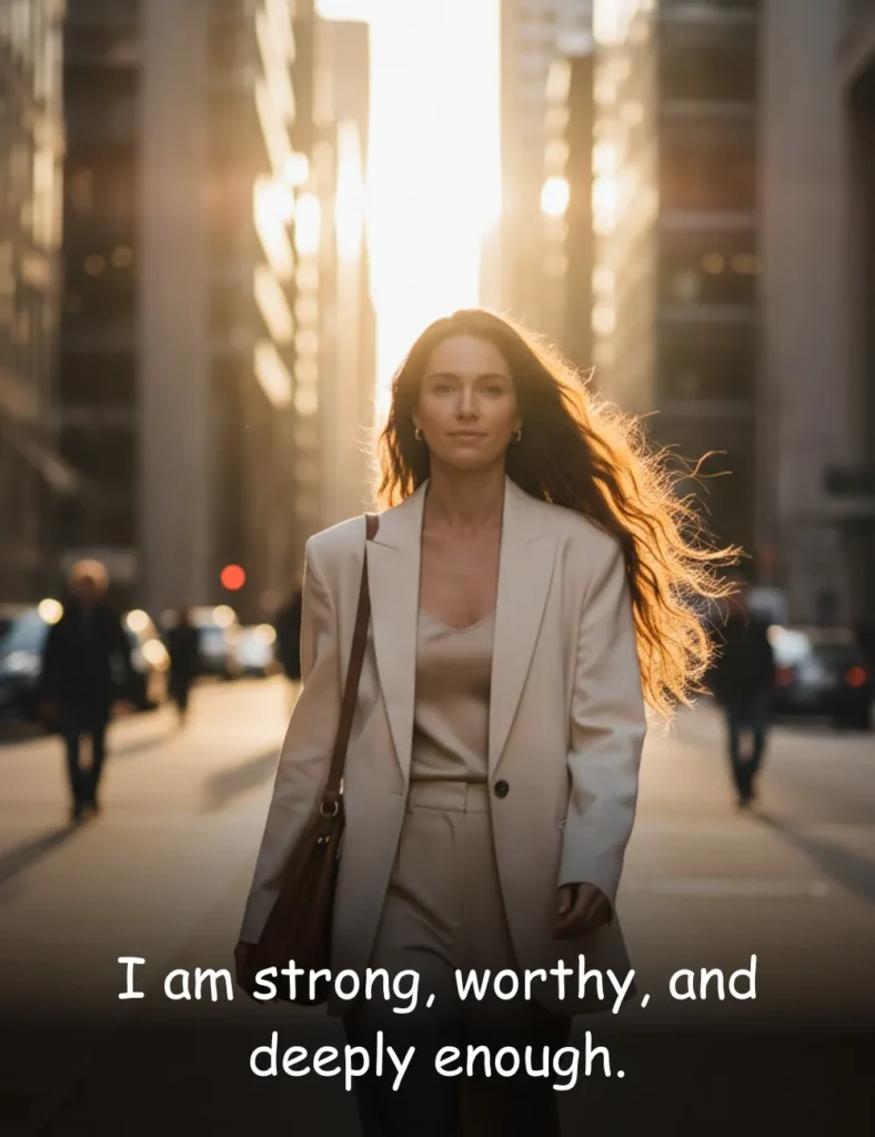I am strong, worthy, and deeply enough.