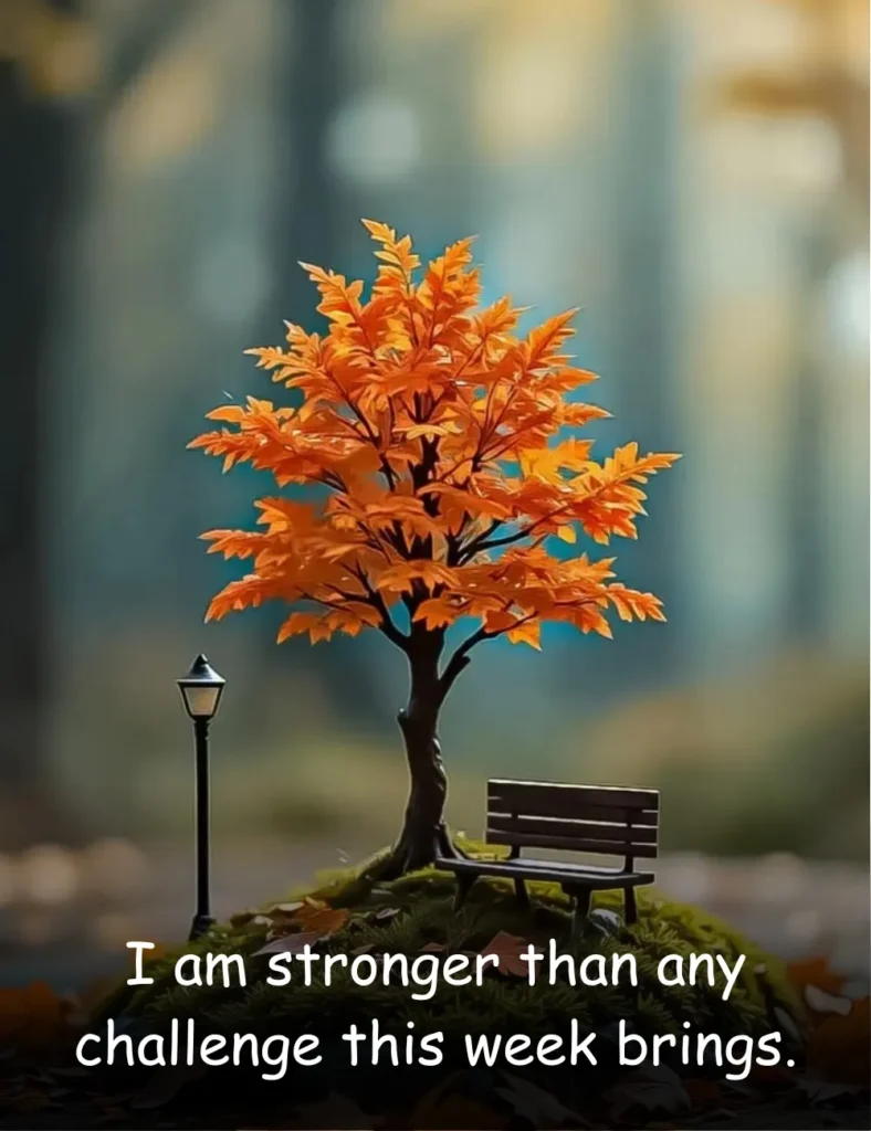 I am stronger than any challenge this week brings.