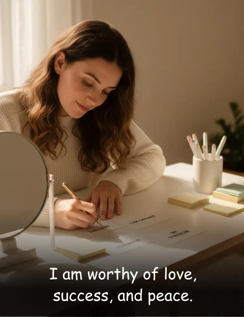 I am worthy of love, success, and peace.
