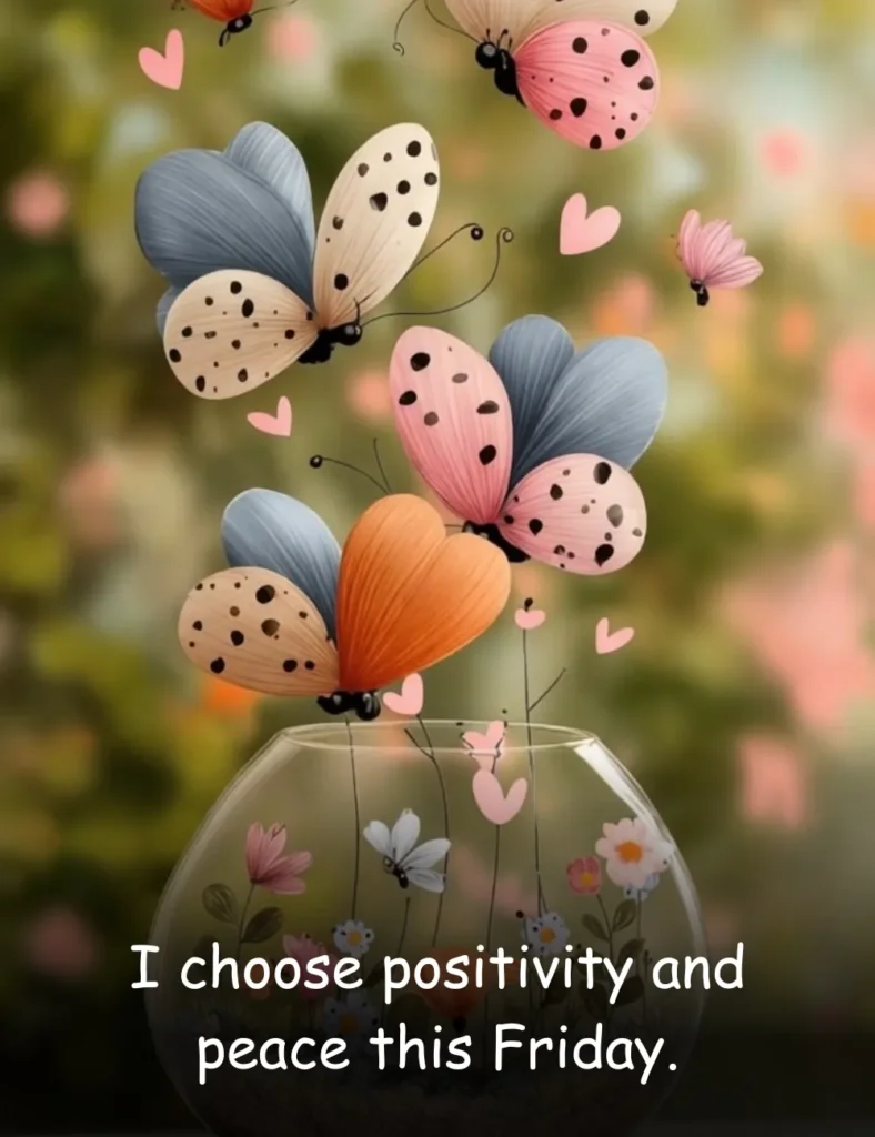 I choose positivity and peace this Friday.