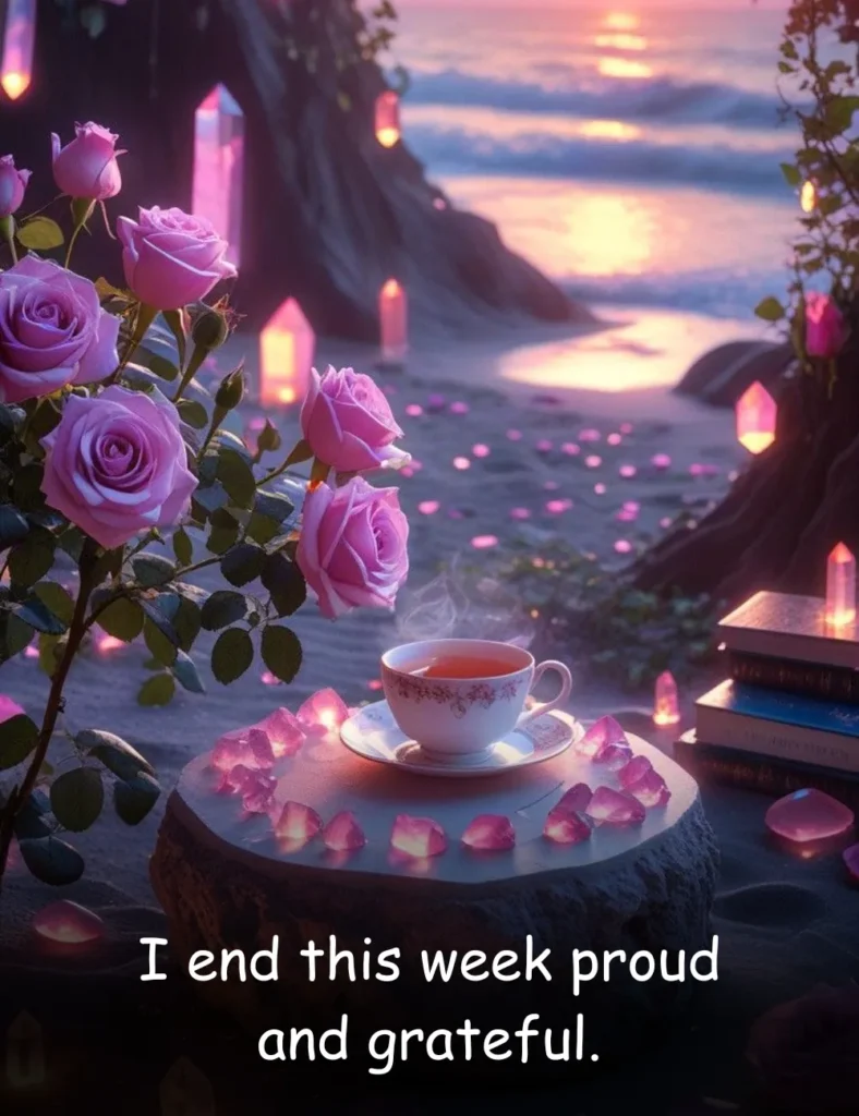 I end this week proud and grateful.