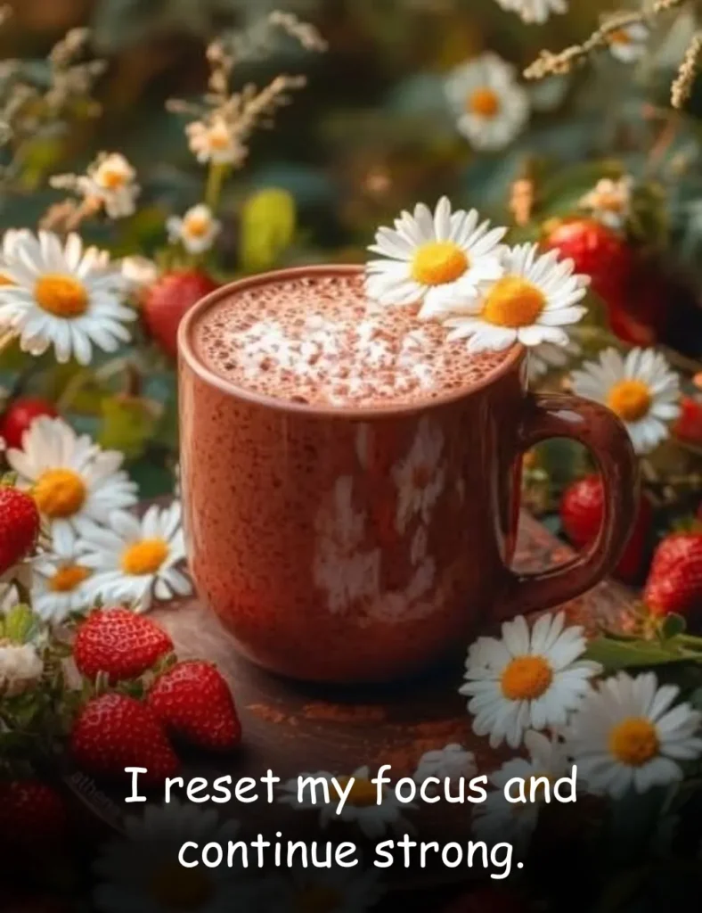 I reset my focus and continue strong.
