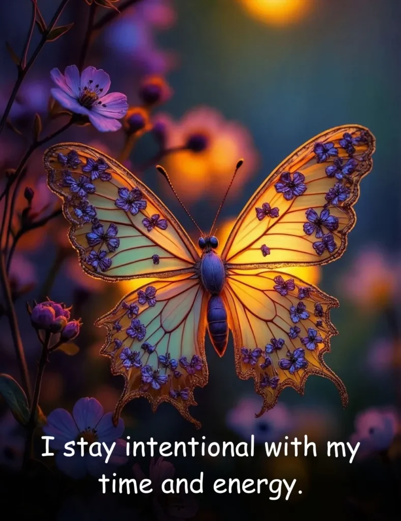 I stay intentional with my time and energy.