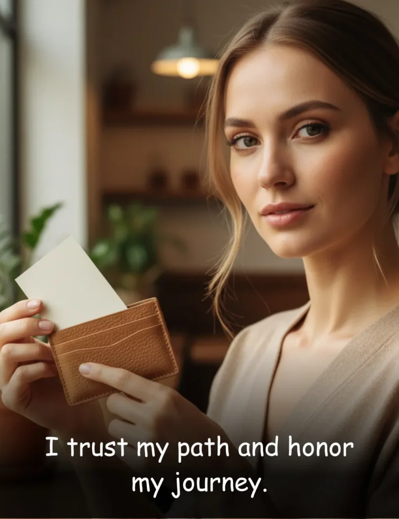 I trust my path and honor my journey.