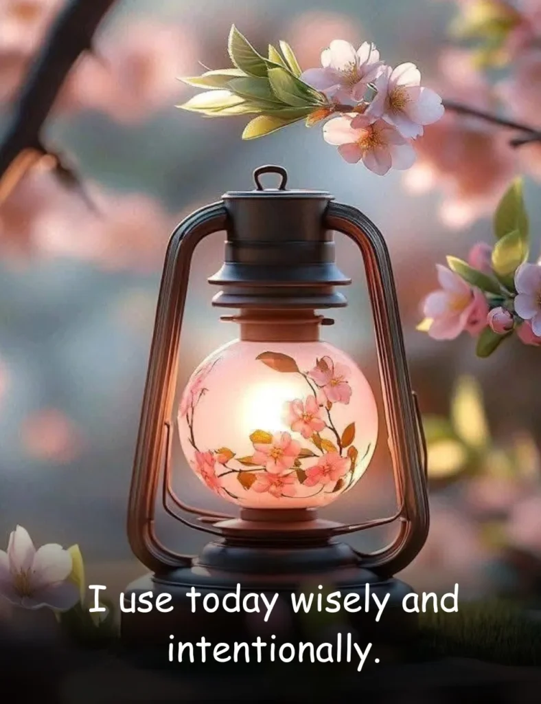 I use today wisely and intentionally.