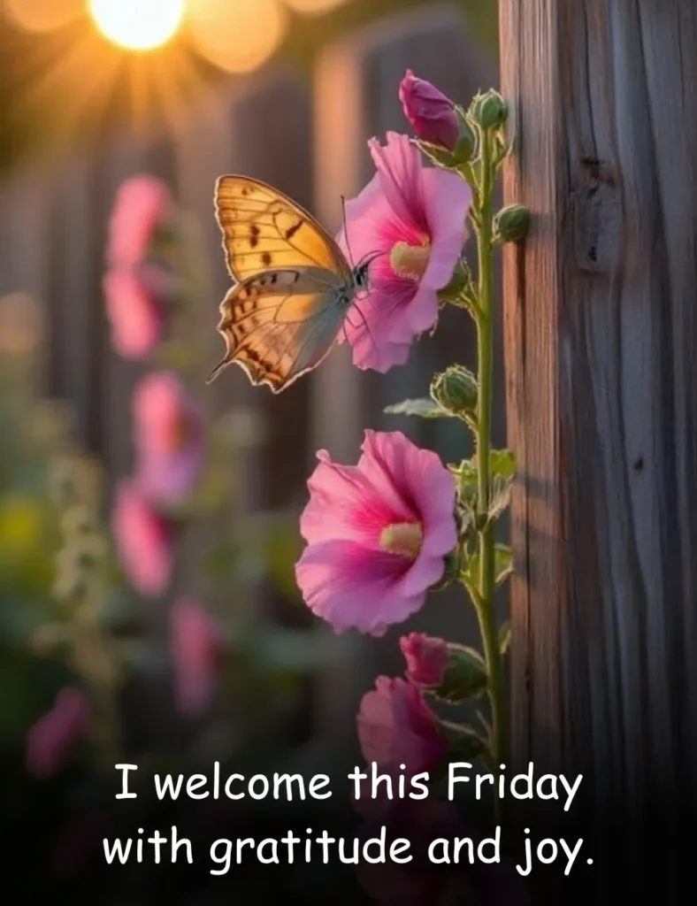I welcome this Friday with gratitude and joy.