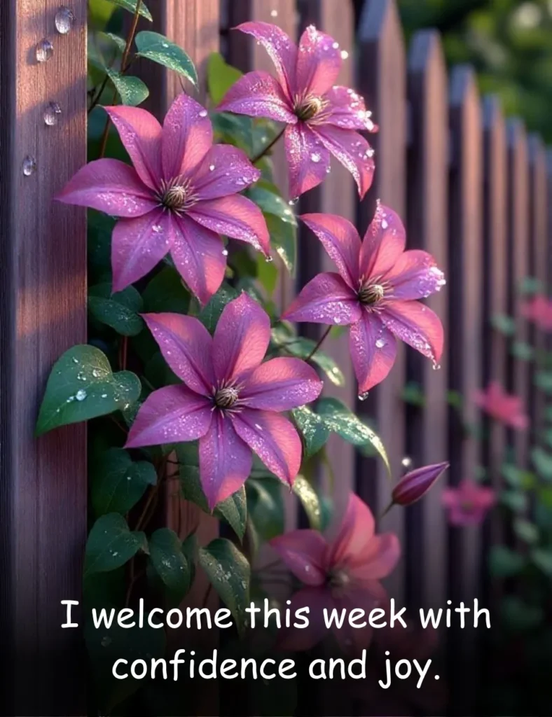 I welcome this week with confidence and joy.
