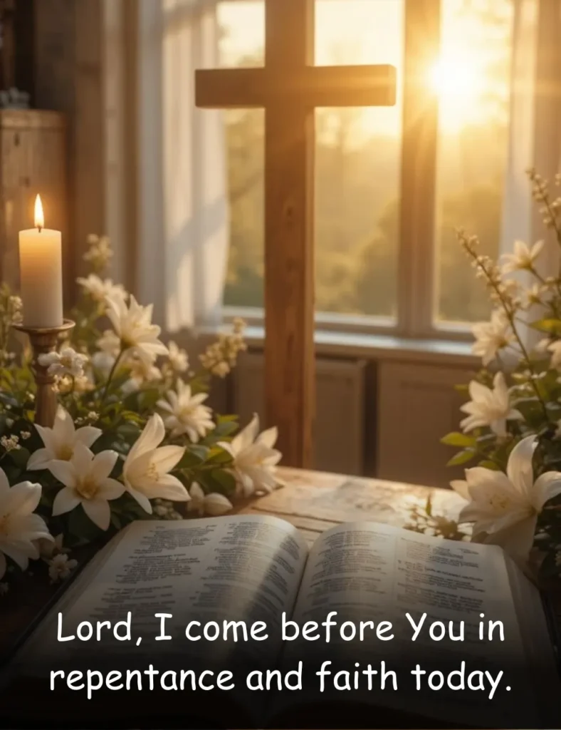 Lord, I come before You in repentance and faith today.